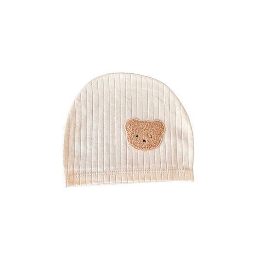 Fuzzy Bear Hat - Beige